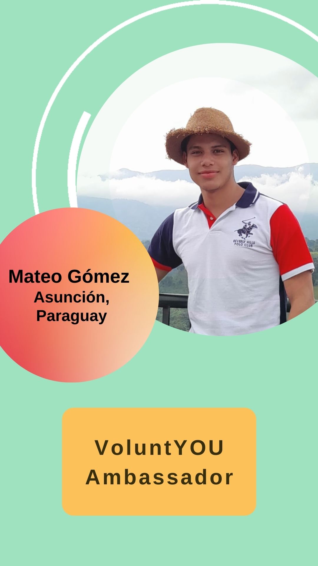 Mateo Gómez - VoluntYOU Ambassador; Asunción, Paraguay